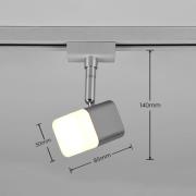 Trio Lighting Roubaix DUOline LED-strålkastare för strömskenor, matt n...