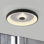 JUST LIGHT. Vertigo LED-taklampa, CCT, Ø 61,5 cm, svart