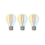 LUUMR Smart LED, E27, 7W, ZigBee, Tuya, Hue, set om 3