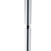 HELL LED-golvlampa Evolo CCT, nickel matt/krom