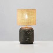 Markslöjd Bordslampa Montagna, betong, jute, höjd 45 cm