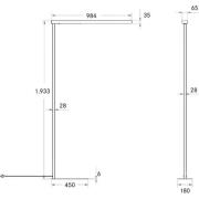 BRUMBERG Peria LED-golvlampa med indirekt komponent