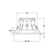 BRUMBERG BB21 IP65 inbyggd RC drivdon nickel