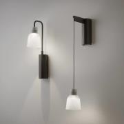 Bover Drip A/02 LED-vägglampa, svart/mattvit