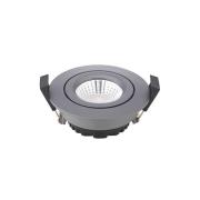 Sigor LED infälld takspot Diled, Ø 8,5cm 6W Dim-To-Warm antracit