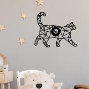 Opviq Vägglampa W-041, laserskuren, design med svart katt