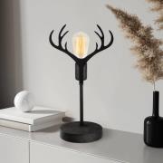 Opviq Bordslampa GMN-000011 svart hjorthorn