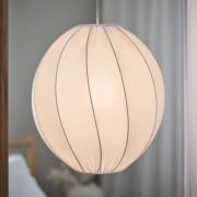 PR Home Olivia hänglampa, textilskärm, vit, Ø 35 cm