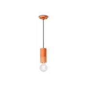 Ferroluce PI pendellampa, cylindrisk, Ø 8 cm orange