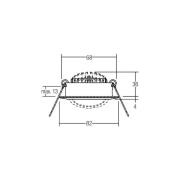 BRUMBERG BB03 Spot rund RC-dim anslutningsdosa, 3-delad strukturerad v...