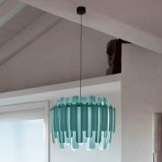 LZF LAMPS LZF Maruja pendellampa i trä, blå