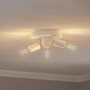 HELAM Centro taklampa, vit, 3-ljus, metall, Ø 19,5 cm