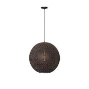 Freelight Hängande lampa Oronero, Ø 50 cm, svart/guld, metall