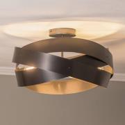 Euluna taklampa Tornado, antracit, Ø 50 cm