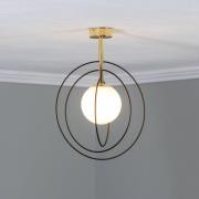 Euluna taklampa Spinn, 1 lampa, glas, Ø 35 cm