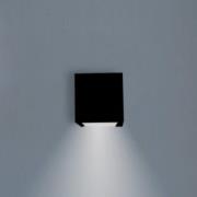 Newgarden LED-vägglampa Box 8, svart, 7,5x7,5cm