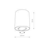 Nowodvorski Lighting Takspotlight-set, justerbar, vit, svart insida