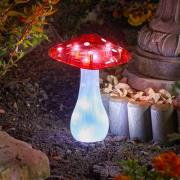 SMART GARDEN LED-solspett Magic Mushroom, 3-pack, röd/vit, IP44