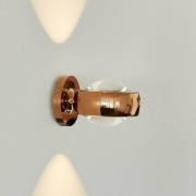 LOOM DESIGN LED-vägglampa Optic roséguld Aluminium Ø 12 cm