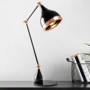 Opviq Bordslampa Yildo 7015, svart/koppar, metall, höjd 50 cm