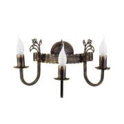 Jupiter Vägglampa Castle mörk handpatinerad 3 lampor