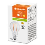 OSRAM LED-filamentlampa E27 6,5W 827, klar