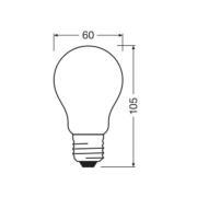 OSRAM LED Classic, matt, E27, 2,2 W, 470 lm, 4 000 K, A40