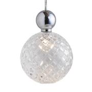 EBB & FLOW Uva L Boll silver klar liten rutig