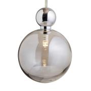 EBB & FLOW Uva L Hänglampa, boll silver rökgrå