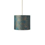 EBB & FLOW Fern Leaves teal 30 cm, kabel rund/guld