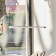 HAY LED-hänglampa Factor Linear 1500, aluminium, vridbar