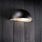 Nordlux Vägglampa Bergen, halvcirkelformad, svart