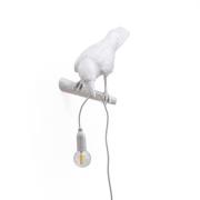 SELETTI Bird Lamp LED-vägglampa, vy till vänster, vit