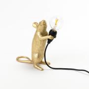 SELETTI LED-dekorbordslampa Mouse Lamp USB stående guld