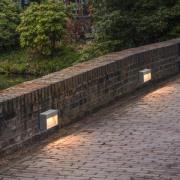 SLV Concreto LED utomhus vägglampa, bredd 25cm