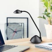 LED-bordslampa MAULarc, svart, höjd 38 cm, flexibel
