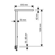 LED-bordslampa MAULjuvis, svart 120 cm dimbar klämfot