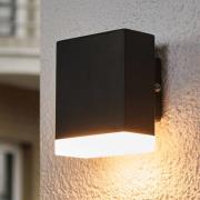 Lindby Modern LED-utomhusvägglampa Aya i svart