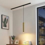 Lindby pendellampa Linaro, 40 cm, guld, 1-fas, GU10
