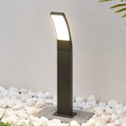 Lindby Ilvita LED-vägglampa, 60 cm, antracit, metall, IP54