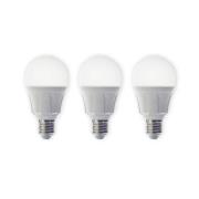 Lindby LED-lampa, set om 3, E27, 8,5 W, matt, 3.000 K