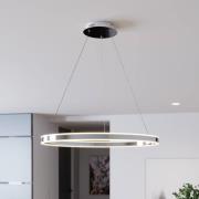 Lucande LED-pendellampa Lyani, 80 cm, krom, dimbar