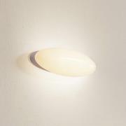 Lucande LED-vägglampa Leihlo, vit, plast, 8 cm hög