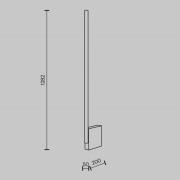 Maytoni LED-golvlampa Solid, höjd 128,2 cm, betong, akryl