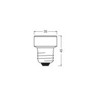 OSRAM LED Star Flat E27 3,5W 2.700K dimbar utbytbar ring