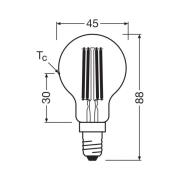 OSRAM LED-tråd E14 2,2W 2700K 470lm 2-pack