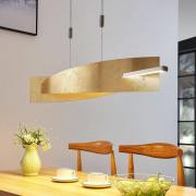 Lucande LED-hänglampa Marija, 101 cm, guldfärgad, dimbar