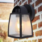 LUTEC Utomhusvägglampa Kelsey i aluminium, bredd 12cm