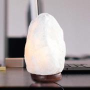 Globo Saltkristall bordslampa Stone, vit