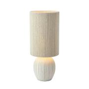 Markslöjd Bordslampa Viela, höjd 48 cm, beige, keramik, textil